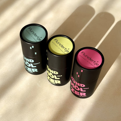 3er-Set farbige Zündhölzer von Flundertje in Pappdose geschlossen