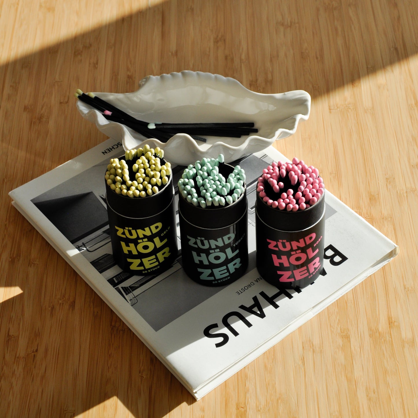 Zündhölzer 3er-Set gemischt